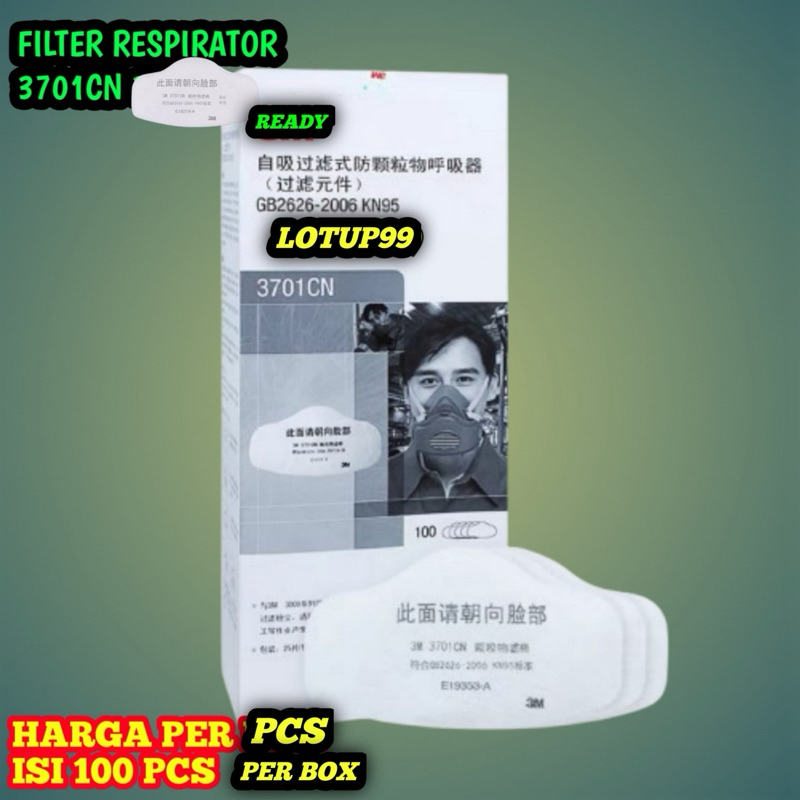 Filter Respirator 3701CN GB 2626-2006 KN95