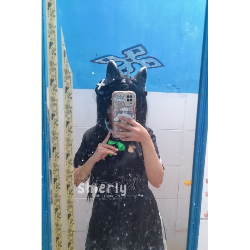 Costume cosplay wig halo Shun Kecil Blue Archive