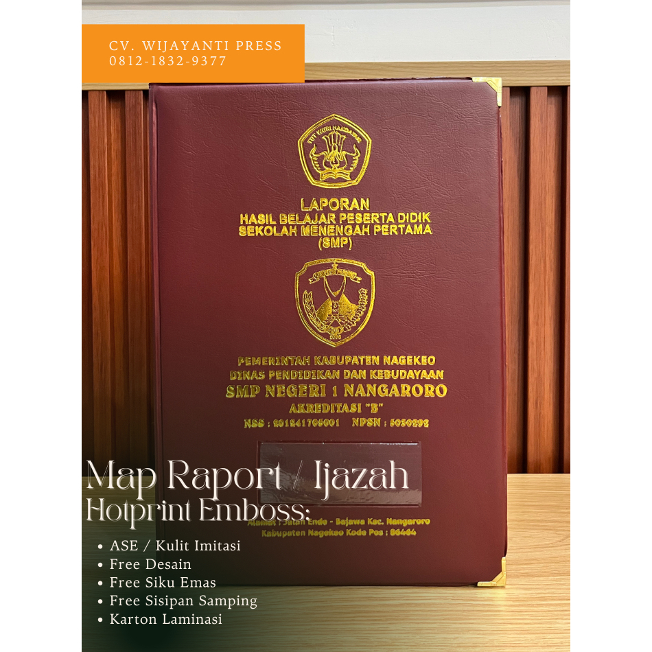 

MAP RAPORT HOTPRINT EMBOSS RAPORT