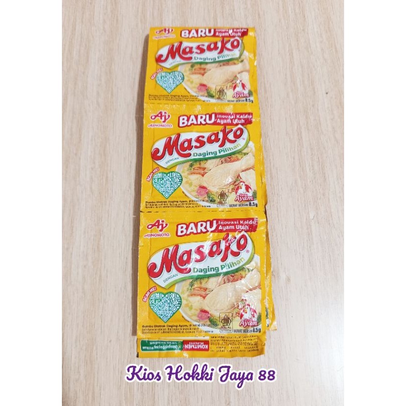 

MASAKO kaldu ayam dan sapi 8,5g rentengan (12pcs)