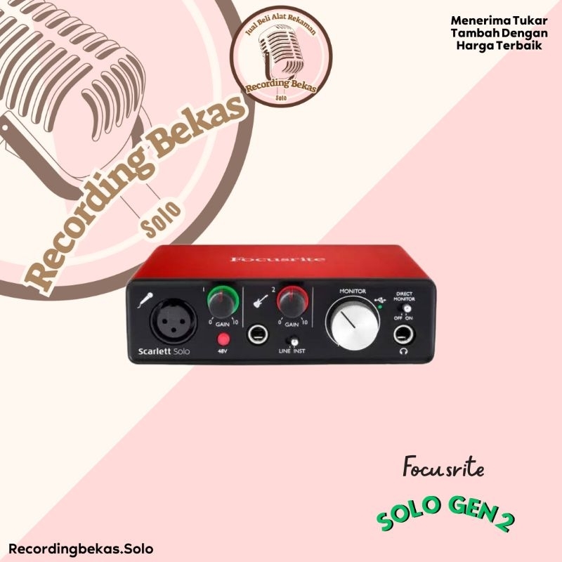 Soundcard Focusrite Solo Gen 2