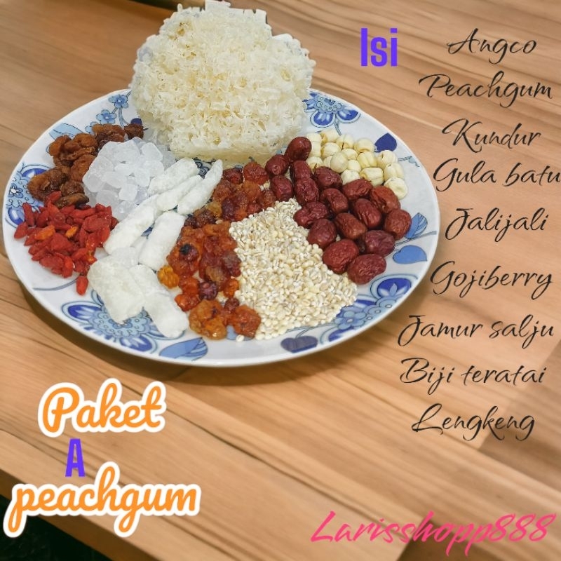 

paket komplit peach gum collagen dessert thao Ciao thao Jiao tao jiao