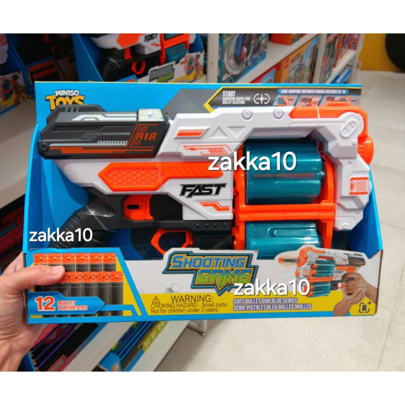 Miniso Mainan Shooting Game | Pistol Mainan Anak