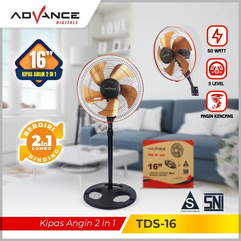 KIPAS ANGIN ADVANCE TDS-16 kipas angin stand fan kipas angin berdiri kipas angin dinding kipas besar