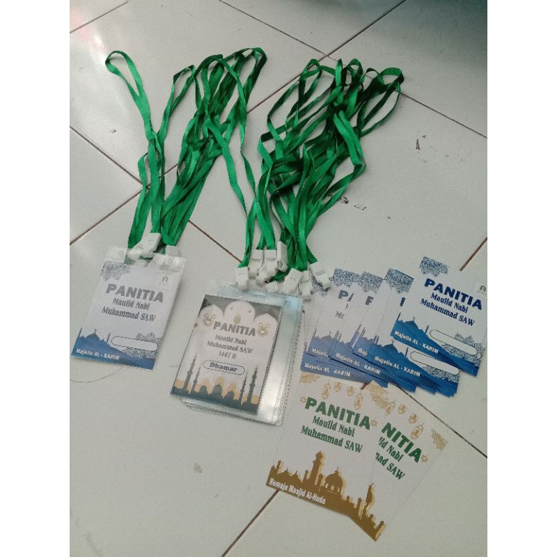 name tag panitia Custom