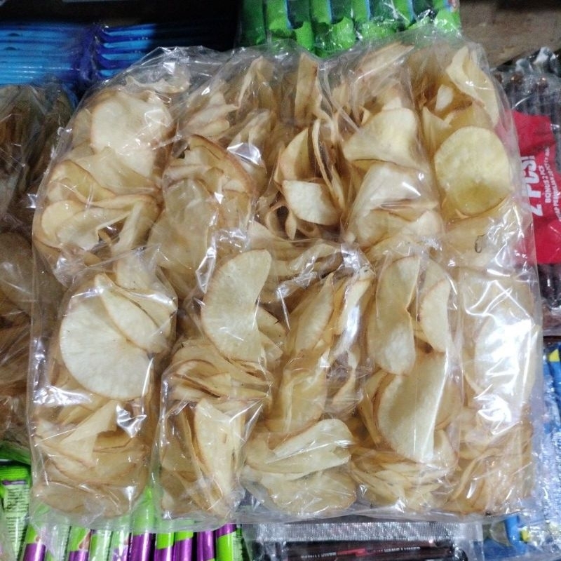 

KERIPIK UBI SINGKONG ORI ASIN RENYAH 500 GRAM