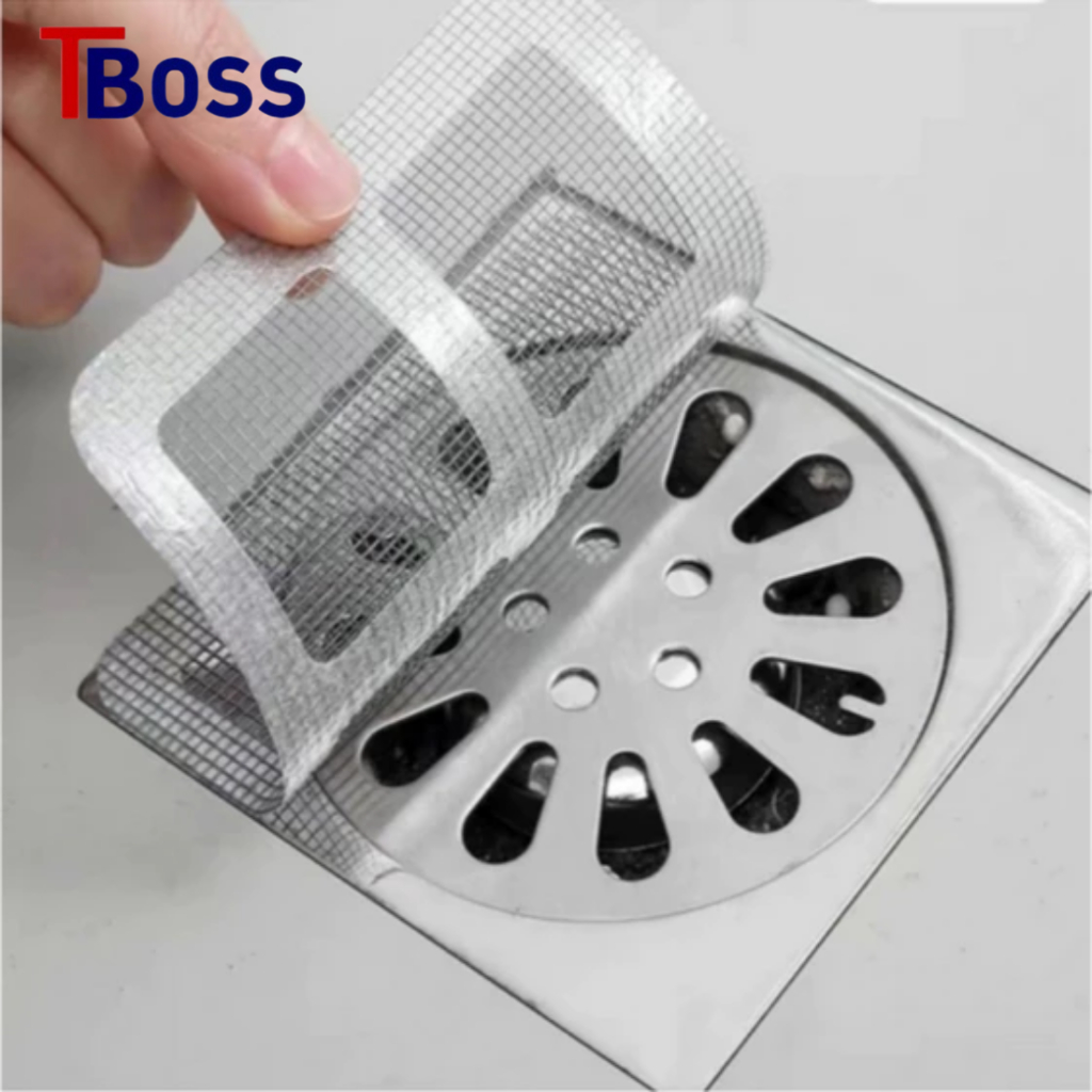 TBOSS Saringan Pembuangan Saluran Air Penutup  Kawat Nyamuk Penambal Lubang Nyamuk Kotak Tempel