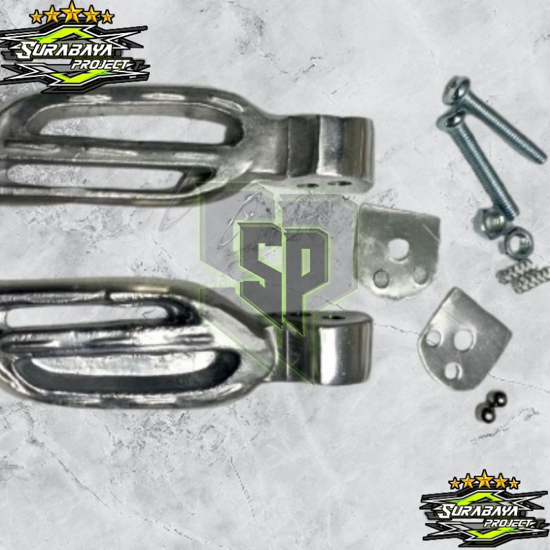 footstep belakang Scoopy New step pijakan kaki belakang Scoopy 2021 Silver