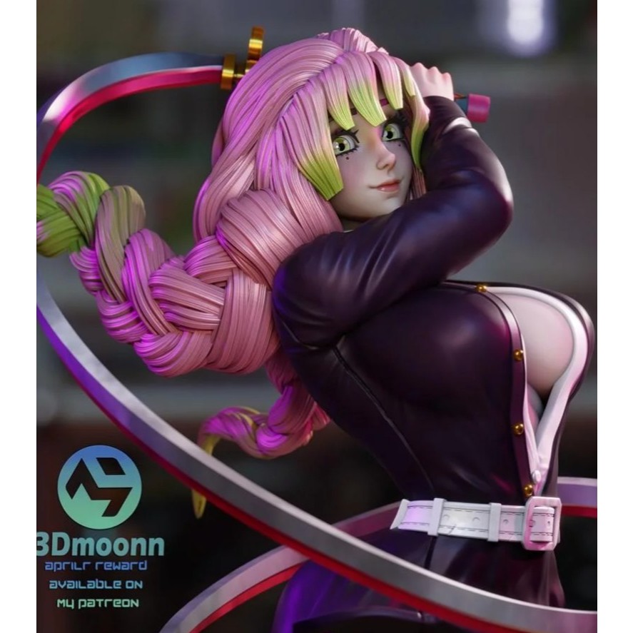 Mitsuri Kanroji Demon Slayer Figure Statue FullResin