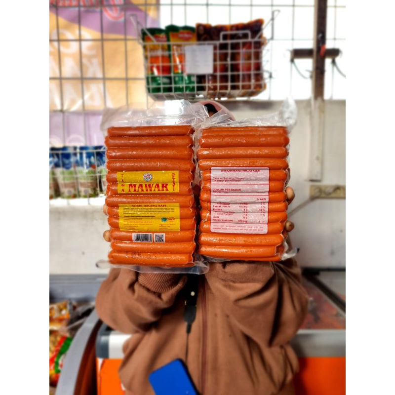 

MAWAR SOSIS SAPI 800G (ISI 34PCS)