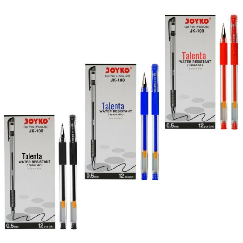 

Pulpen Joyko-100 0,5mm (1 Pack) / Pulpen Hitam / Pulpen Biru / Pulpen Merah