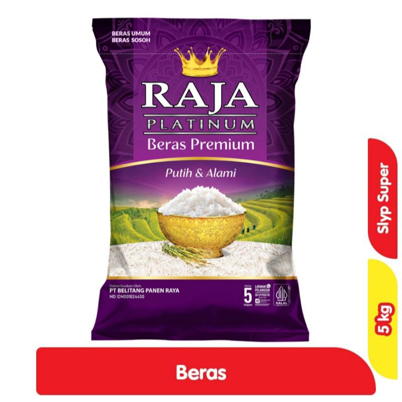 

Beras Raja platinum 5kg