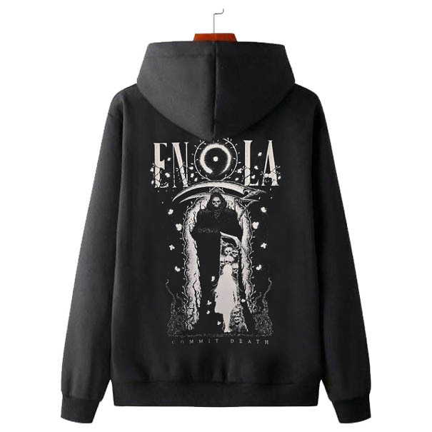 Jaket Hoodie Enola The Death Parade Hoodie Bahan Cotton Fleece | Tersedia Jumper & Zipper | Size M L