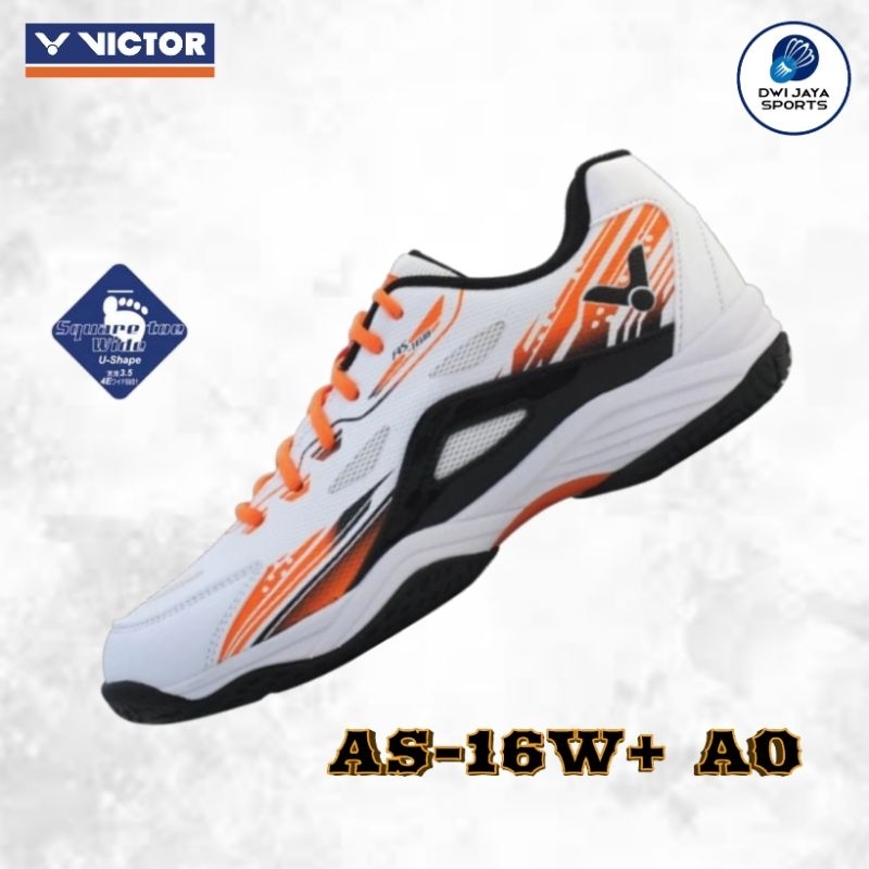 New Sepatu Badminton Victor AS-16W+ AO | Badminton Shoes Victor AS-16W Plus | Sepatu Bulu Tangkis Vi