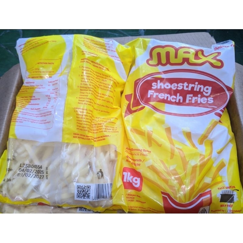 

KENTANG SHOESTRING MAX 1KG|KENTANG KEMASAN 1KG