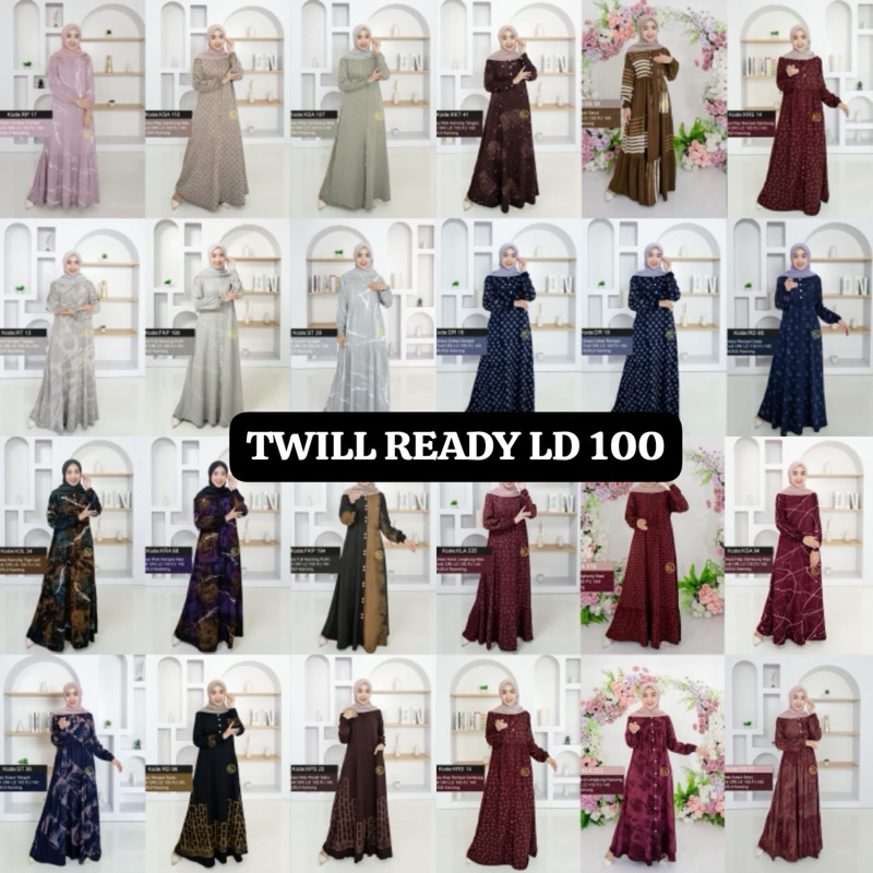 Twill elzhaf terbaru LD 100 // GAMIS TWILL PEKALONGAN