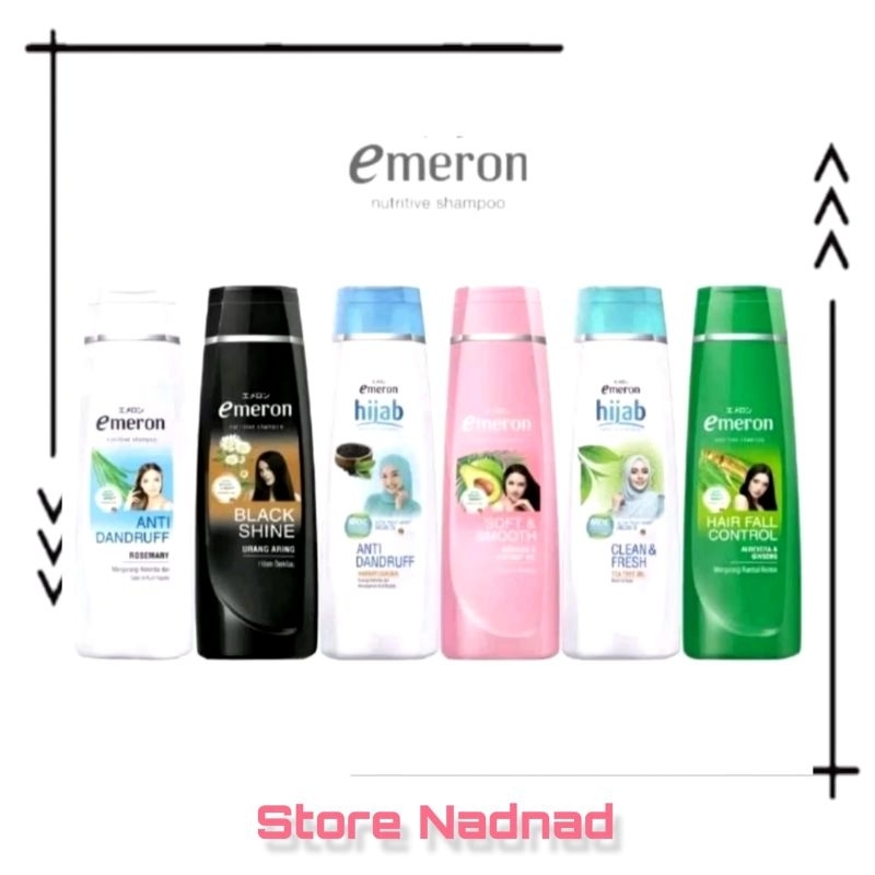 EMERON Shampo | Emeron Anti Ketombe | Emeron Black Shine | Emeron Hijab