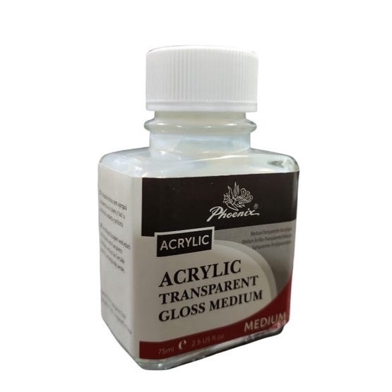 

KODE O65N phoenix acrylic akrilik transparant gloss medium 75ml