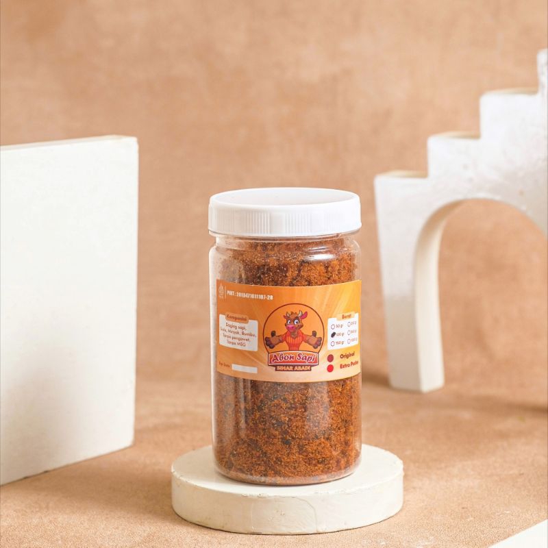 

[TOPLES 100GR SAPI GRADE B] ABON ASLI JOGJA ORIGINAL & EKSTRA PEDAS ENAK MANIS GURIH