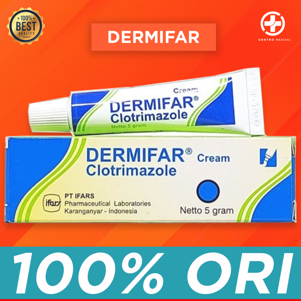 Dermifar 5GR | Clotrimazole Salep Krim Anti Jamur Dan Parasit Kulit