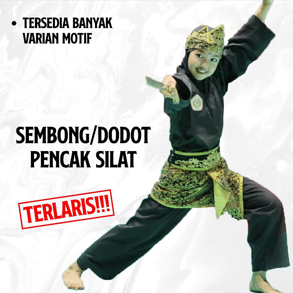 Sembong Silat/dodot silat/kain samping PREMIUM seni pencak silat