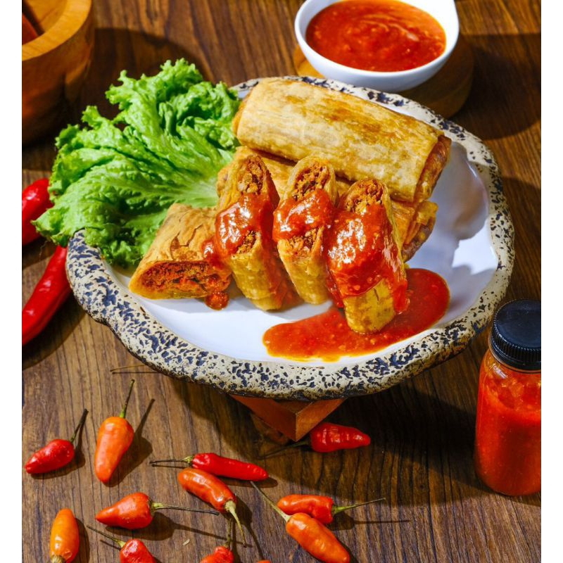 Lumpia Jebew Kekinian – Snack Pedas Bikin Mules Varian Ayam, Beef, Jando by @Idijafar