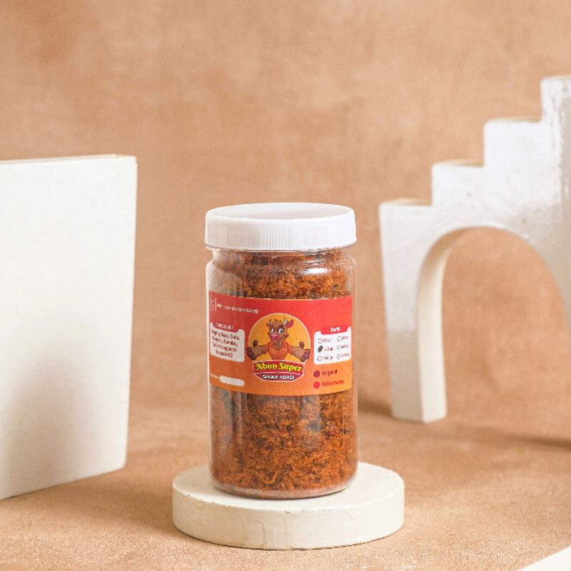 

[TOPLES 100GR SAPI GRADE A] ABON ASLI JOGJA ORIGINAL & EKSTRA PEDAS ENAK MANIS GURIH