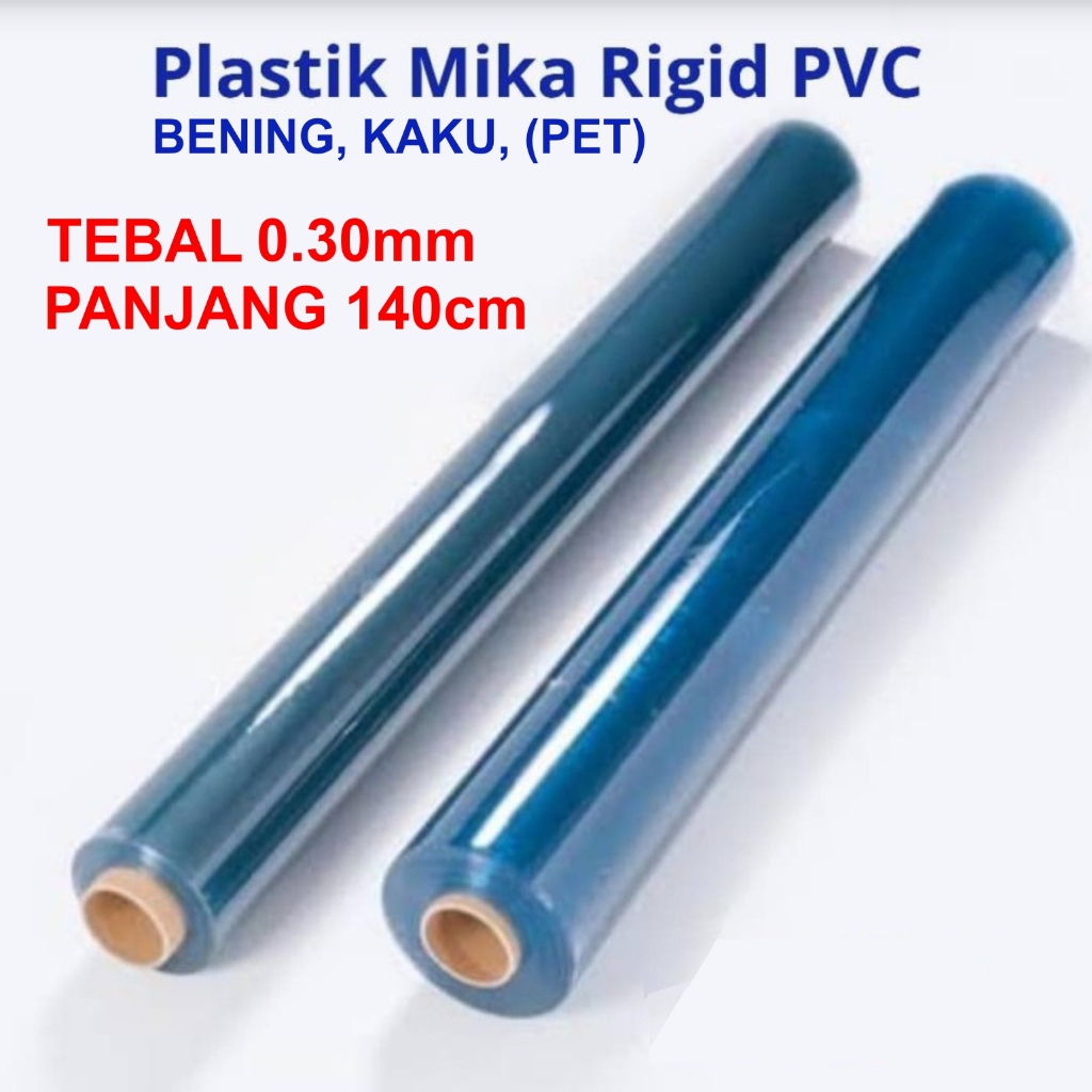 

Plastik Mika Kaku Rigid PET Lebar 140cm Tebal 0.30 Clear Super Bening Ketebalan 030 0,30 0.30 0.20 mm Mika Hantaran Seserahan Sourvenir Faceshield Meteran Termurah