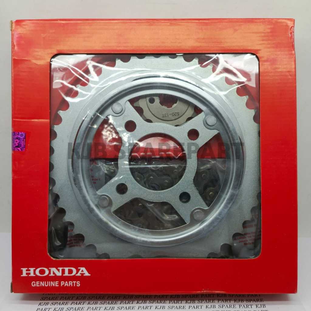 06401-KCJ-690 Gear Gir Set + Rantai Honda – Tiger 2000 Original AHM
