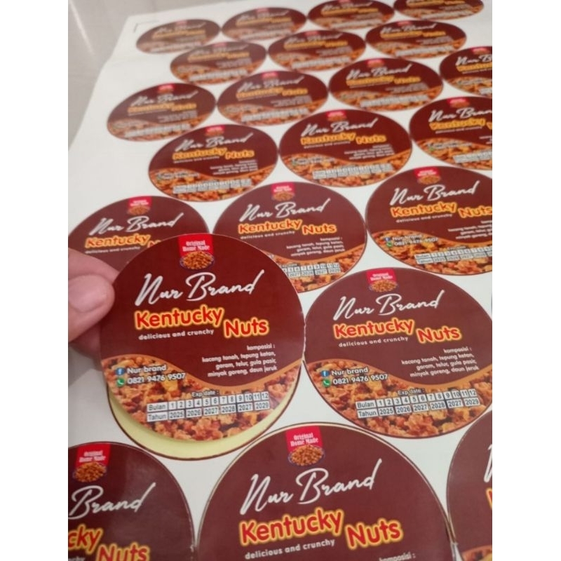 

stiker label kemasan/cutting (PROMO)