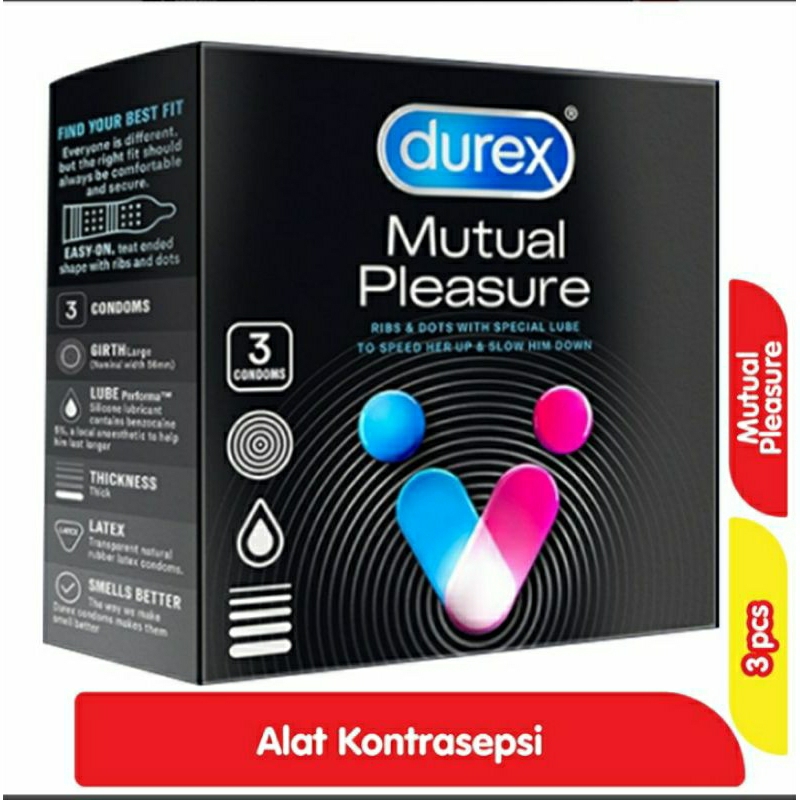 Durex Mutual Pleasure Kondom grgi 3pcs