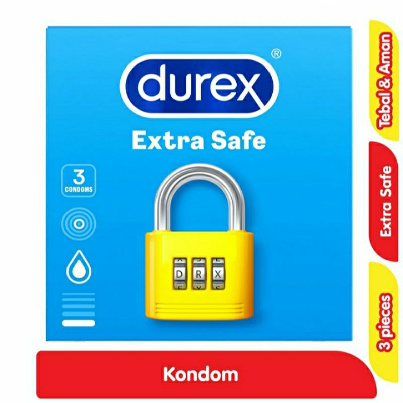 Durex Extra Safe Kondom Tebal 3pcs