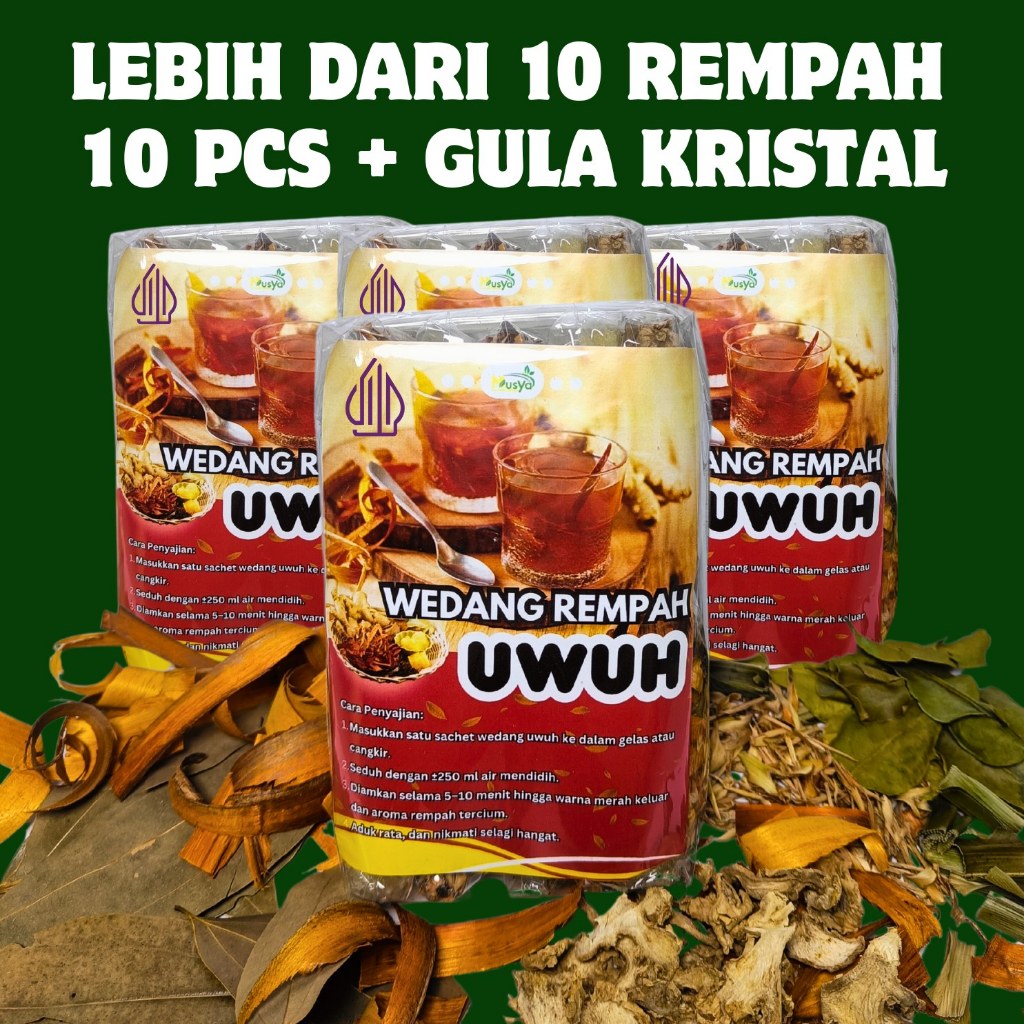 

Wedang Uwuh Isi 10 Pcs Lebih Dari 10 Rempah Rempah + Gula Kristal - Wedang Uwuh Komplit