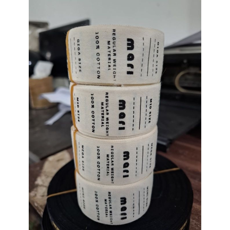 

label katun label baju label katun lembut