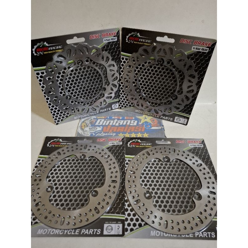 NEW ~PIRINGAN CAKRAM REM DEPAN(FRONT) & BELAKANG(REAR) VARIASI NMAX 150 MODEL BULAT(KTC) & MODEL KEM