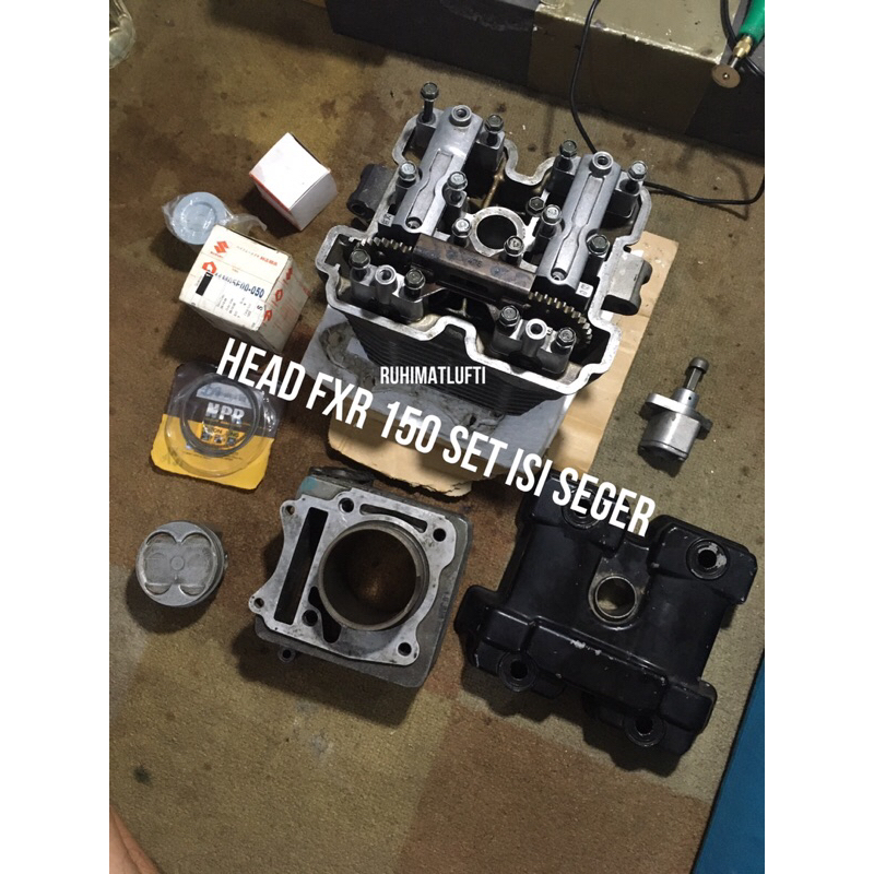 cylinder head dan boring blok seher suzuki fxr 150 set isi satria fu karbu