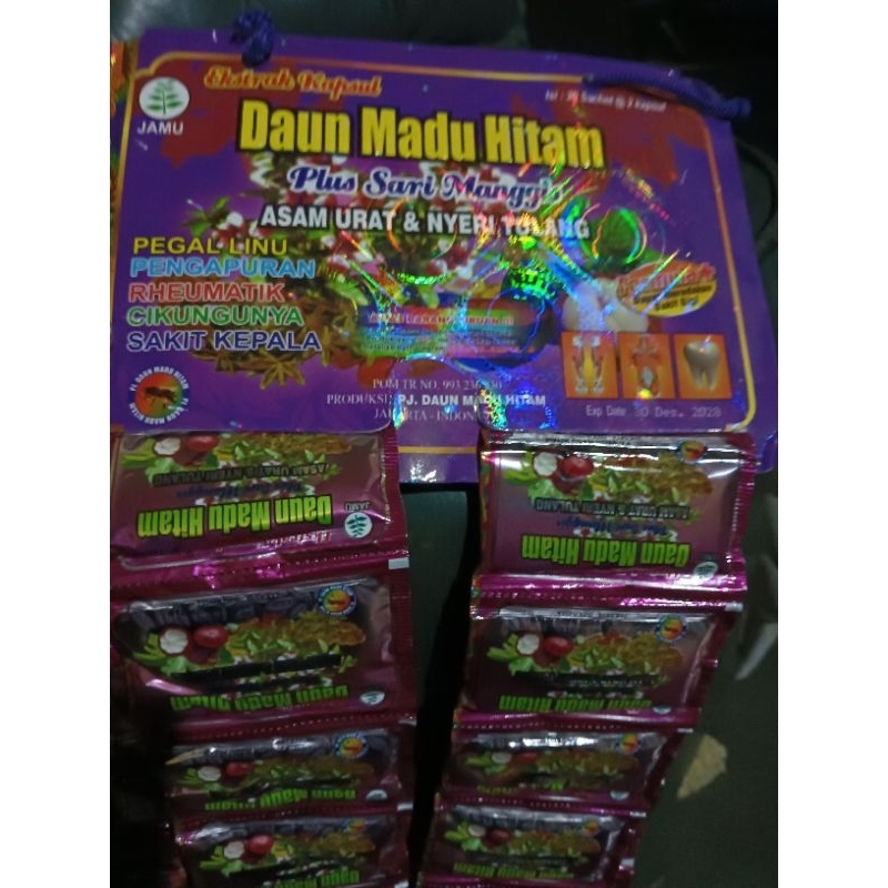 

daun madu hitam original ASLI