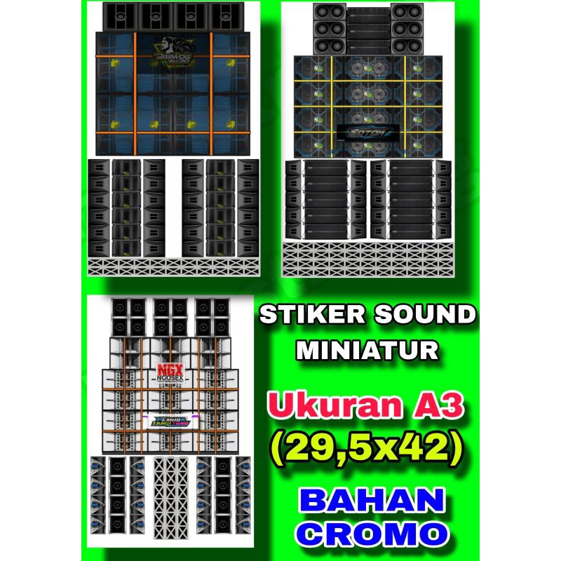 

STIKER MINIATUR SOUNDSYSTEM DULL REJING BAHAN CROMO 29,5x42