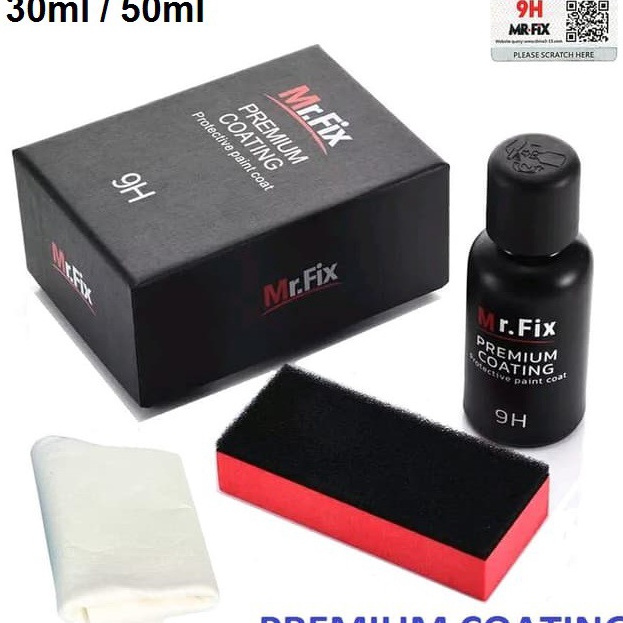 Limited Premium Nano Ceramic Coating 9H Original Mr Fix Cairan Pelindung Cat Mobil Motor Helm MrFix 