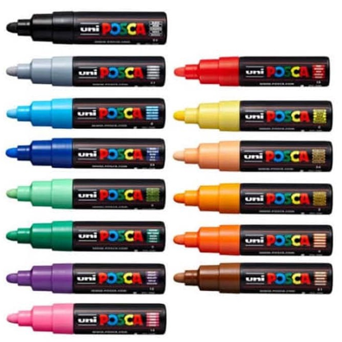

KODE T36Z Uni POSCA Paint Marker PC7m Round Tip 5555mm