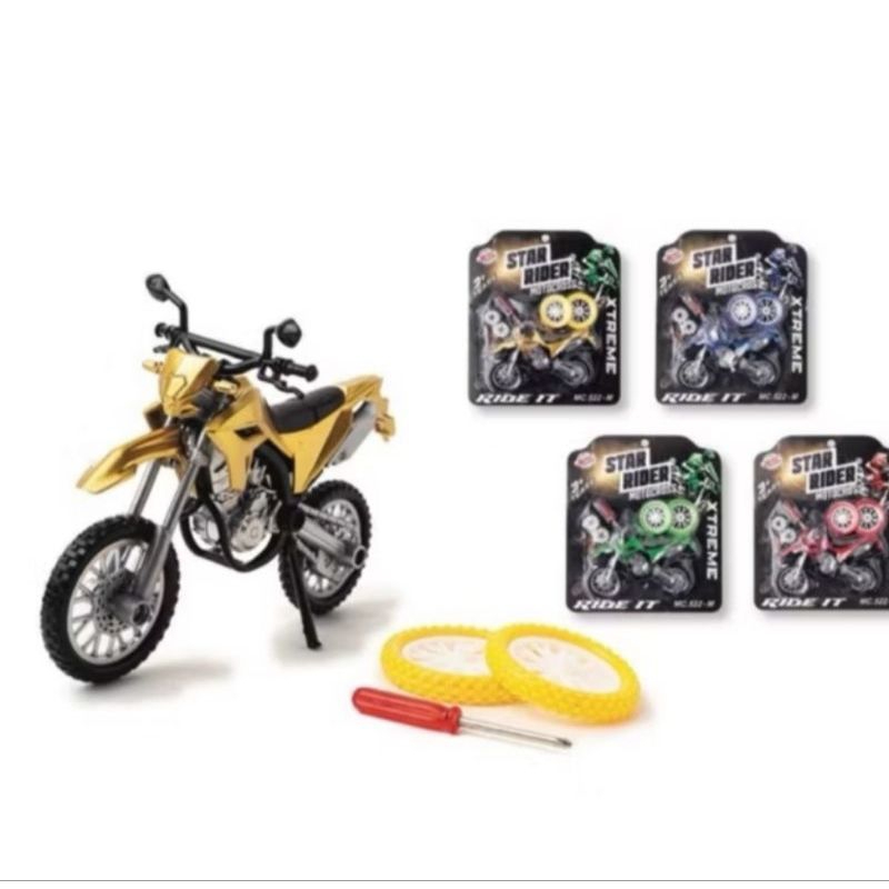 Motor Trail Metalic Mainan Murah Anak Laki laki