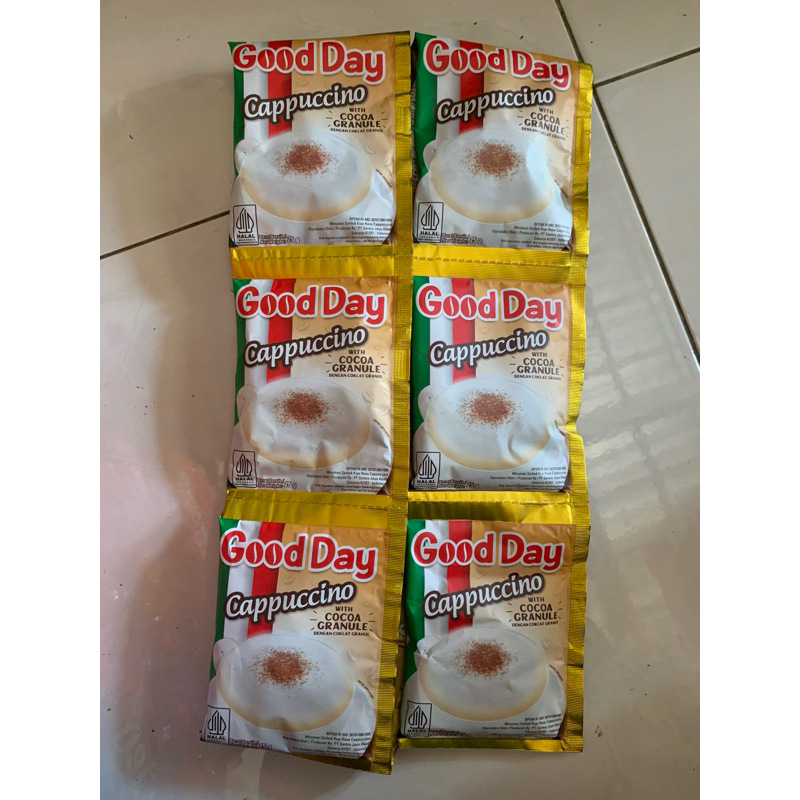 

( 10pcs ) GOOD DAY Cappuccino granule renteng termurah