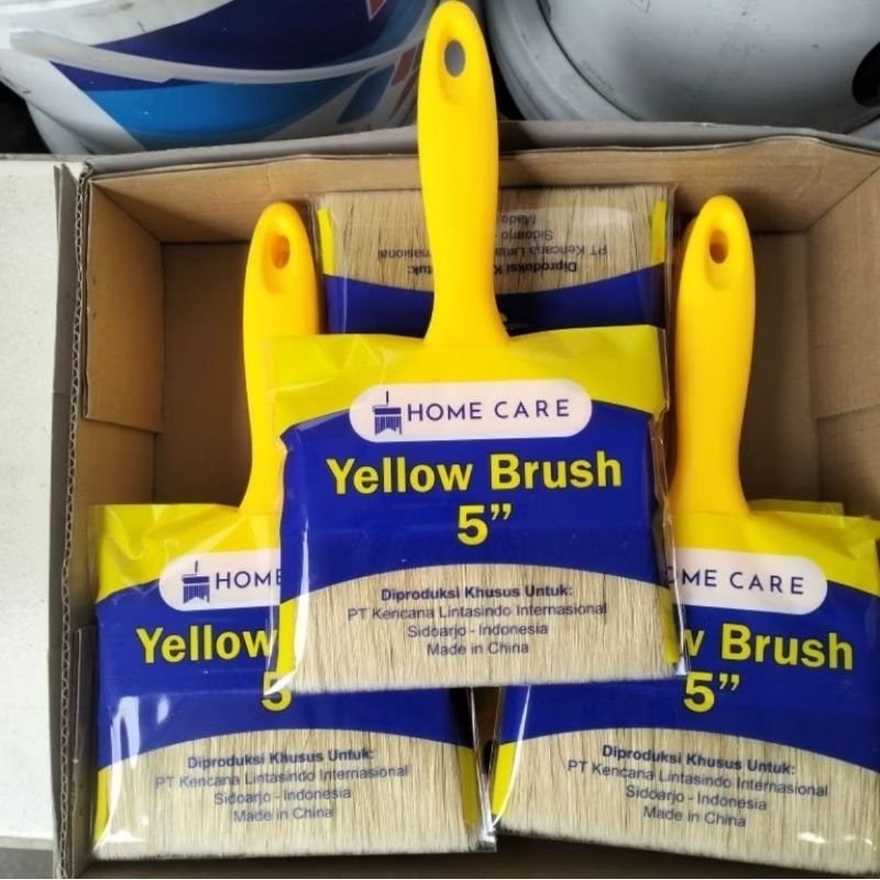 

Kuas 5 inch homecare kuning, Kuas 5" Homecare yellow brush, Kuas 5" homecare