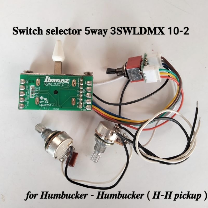 set Wiring Ibanez Az Dynamic 10-2 switch 3SWLDMX10-2 Ibanez