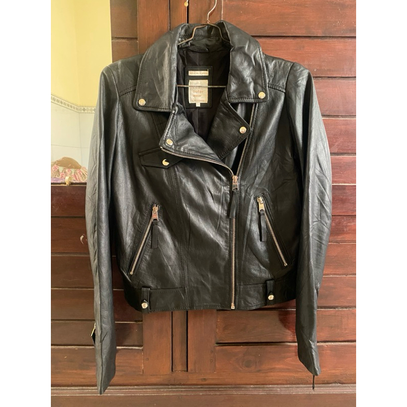 Jaket Kulit Wanita Ramones Zara