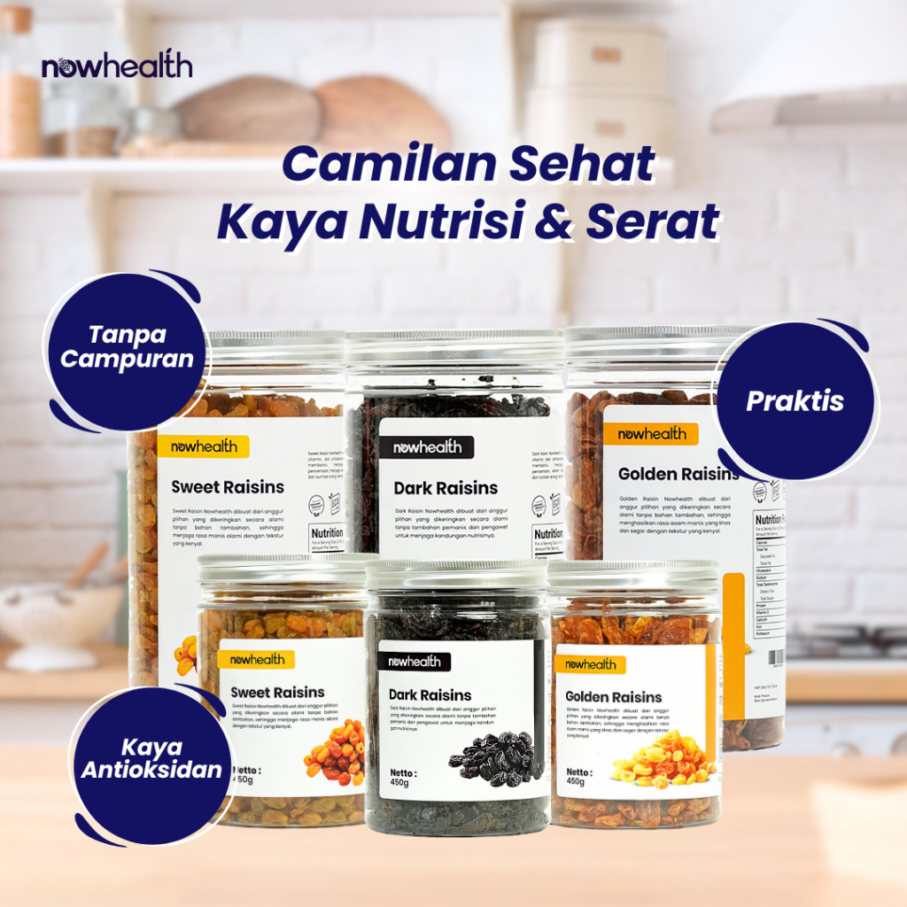 

Kismis Dark Sweet Golden Raisin 600 gr Nowhealth | Asam Manis Hitam Simin Mutiara Black Raisin Topping Campuran Camilan Sehat