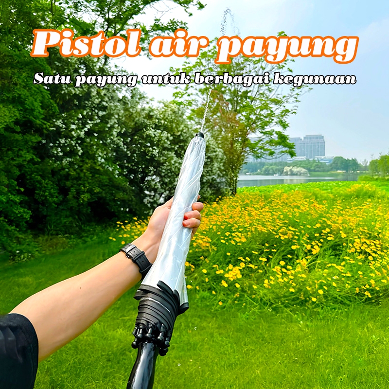 Pistolan air mainan Pistol air payung Mainan pistol air anak-anak Pistol air tarik keluar