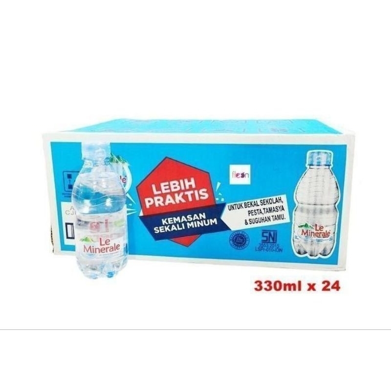 

LE MINERAL AIR MINUM KEMASAN 330ML/ KEMASAN BOTOL/AIR MINUM KEMASAN/AIR MINUM/MINERAL WATER