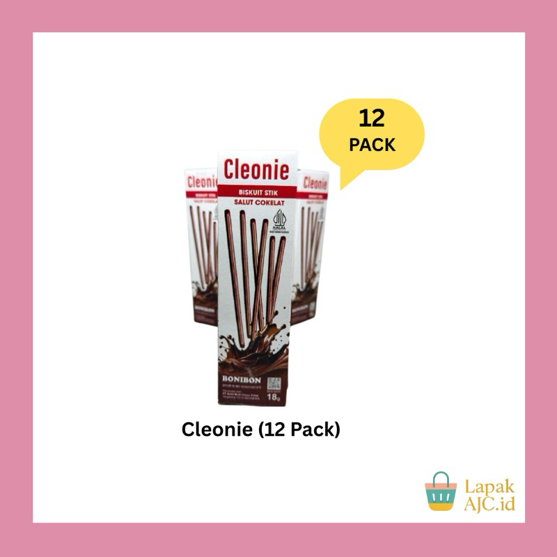 

Biskuit Cleonie Stik isi 12 Pack @18 GR Coklat Gurih Murah