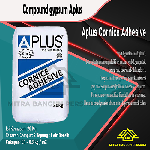 Best Quality APLUS COMPOUND 20KG / A PLUS DEMPUL PLAFON / COMPOUND PLAFON GYPSUM